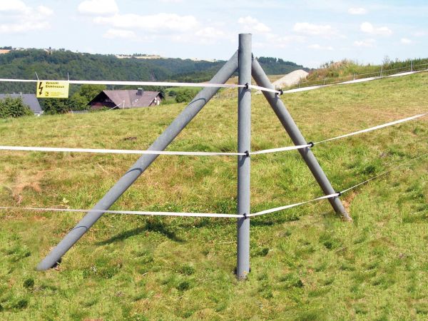 Rundpfähle mit Spitze, Armierung und mit Schräge, D = 8,0 cm