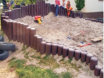 Rundpalisade ohne Spitze | Ø 15 cm