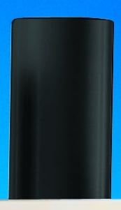 Hart-PVC Stab in schwarz (RAL 9005), Halbzeuge, Länge 2,0 m